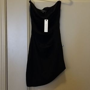 Olivaceous black dress